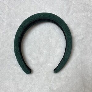 Structured Padded Headband in Forest Green